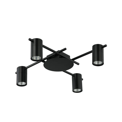 SPOT GU10 X 4 Interior Ceiling Matt  BLK OD520mm H120mm Adj