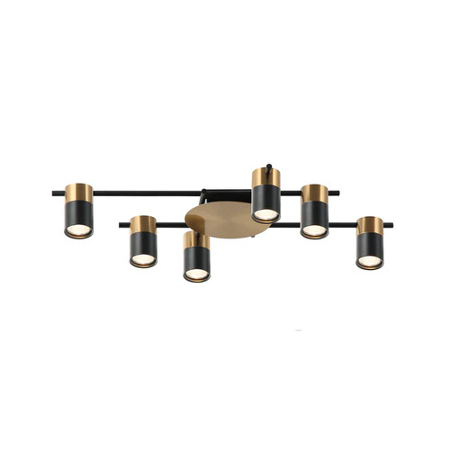 SPOT GU10 X 6 Interior Ceiling Brass&Blk OD720mm H120mm Adj