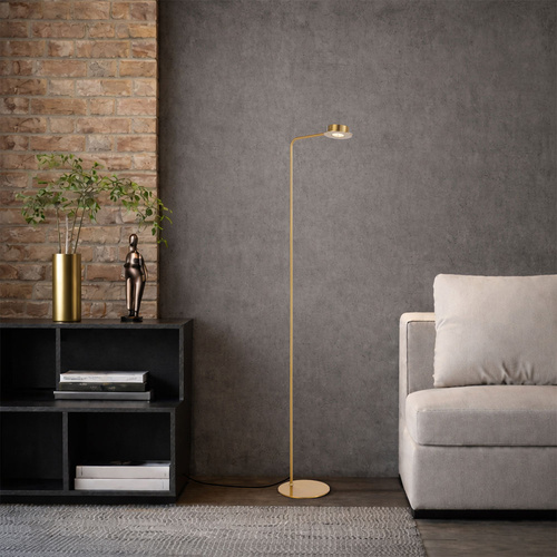 TARELL FLOOR LAMP 6wLED 3000K GESTURE ON OFF DIM 530Lm L:345 W:200 H1355 ANTIQUE GOLD