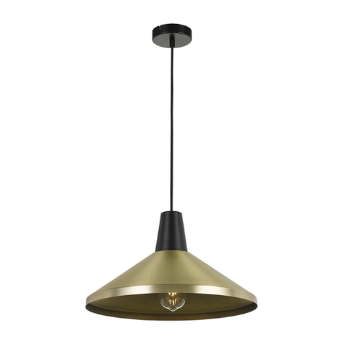 TEMO 40 PENDANT 25wE27max  D400 H230 cab2m BRASS / BLACK