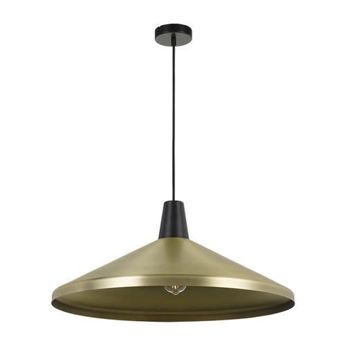TEMO 60 PENDANT 25wE27max  D600 H260 cab2m BRASS / BLACK