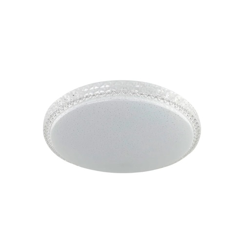 TEREZA 28 LED OYSTER 18wLED D:300 H:65 3CCT-1260Lm 3 step DIM - WHITE/CLEAR