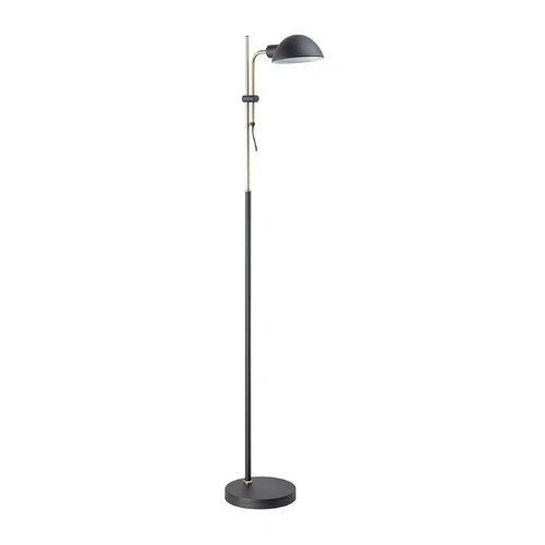 FLOOR ES Sand BLK Shade w/Ant Brass Highlight OD160mm (Shade) Adjustable Height