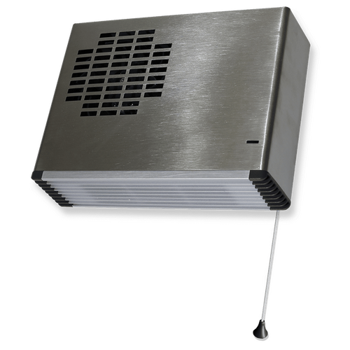 Thermofan Fan Heater with Pull Cord 2200-2400Watts - Stainless Steel