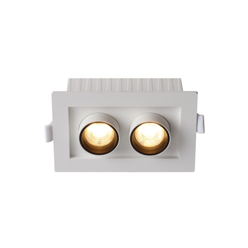 TILDA 2 LIGHT DOWNLIGHT 2*5w 3CCT Ra>90 PF>0.8 SP1.5K WHITE L140 W90 P70 IP20