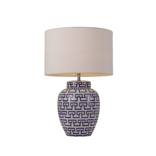 TING TABLE LAMP 25wE27max D:350 H:530 cable:2.0m line switch WHITE&BLUE/WHITE