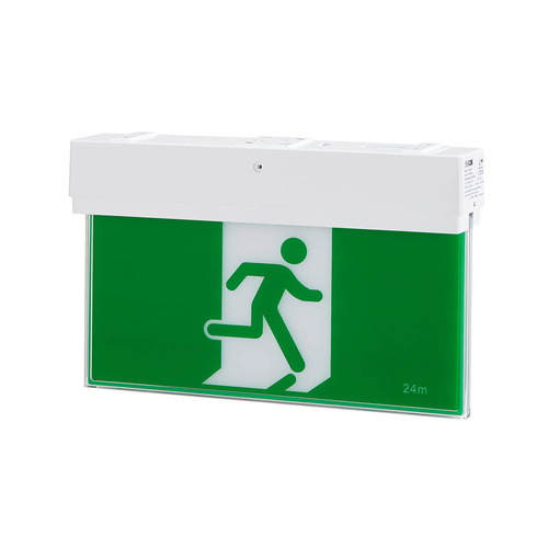 Emergency Exit Slimline LED Light Surface and Ceiling Mount 3W 6000K