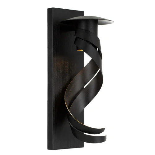 TOBERA EXTERIOR WALL BRACKET 6wGU10max L:120 W:175 H:400 IP44 BLACK MATT