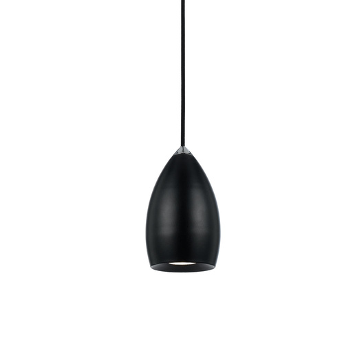 TOLOSA LED 1 PENDANT 6wCOB gu10  D: 100 L: 160 BLACK / BK / CH  3000k