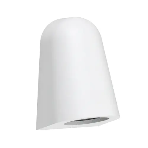 WALL S/M GU10 240V CONE Powder coated White IP65