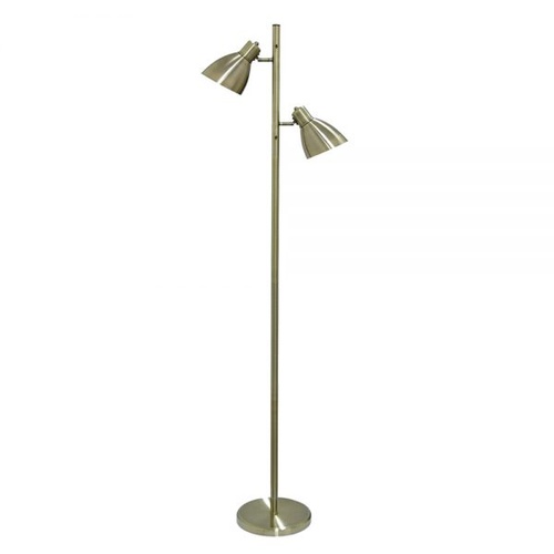 TORRES 2 FLOOR LAMP 2x60wE27  H:1620 ANT.BRASS