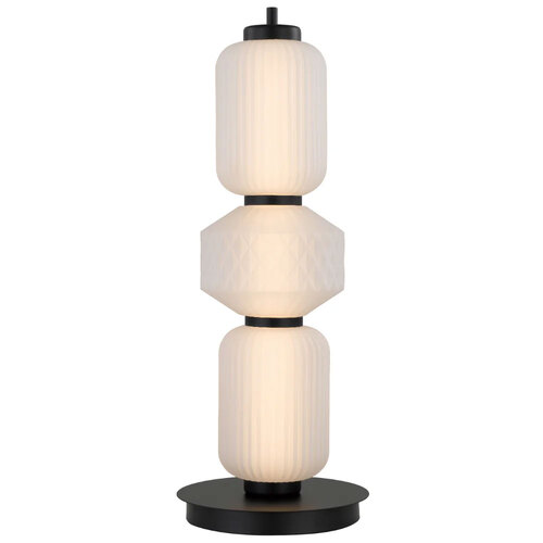 TORSO TABLE LAMP 15wLED 3000K DIM D:200 H:530 BASE: BLACK 560Lm GLASS: FROST