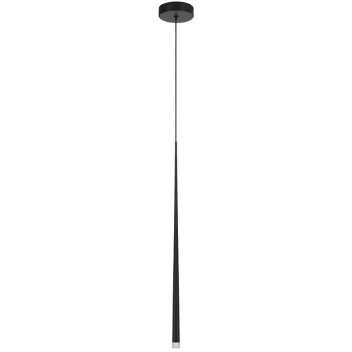 TRINA 1LT PENDANT 3wLED 3000K 120Lm NON-DIM PLUG D:21 H:565 CAB.2M BLACK