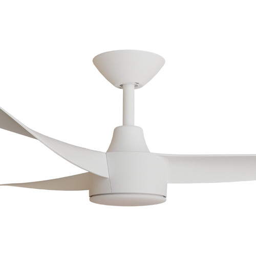 Turaco 48" Kit - White with Light (TUP-345M-WH-L) Plus White Blades (TUP-348B-WH) - two boxes