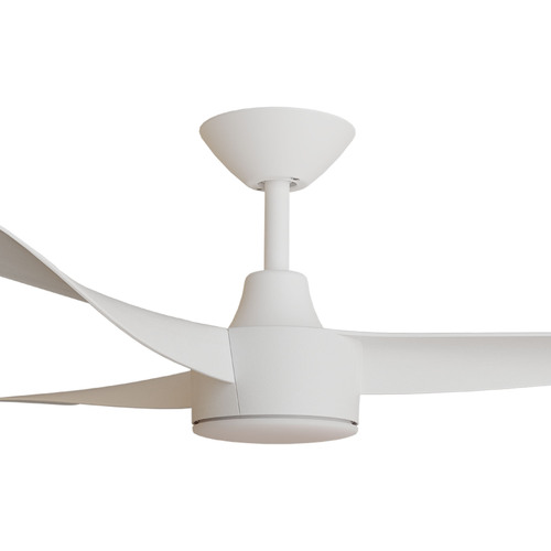 Turaco 52" Kit - White with Light (TUP-345M-WH-L) Plus White Blades (TUP-352B-WH) - two boxes