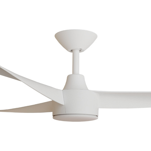 Turaco 56" Kit - White with Light (TUP-345M-WH-L) Plus White Blades (TUP-356B-WH) - two boxes