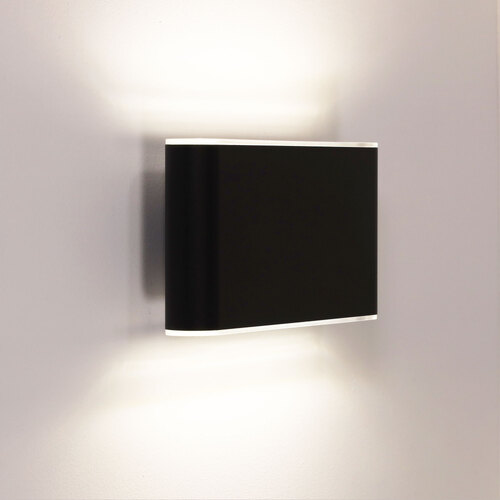 WASH 2x6W OUTDOOR WALL LIGHT BLACK