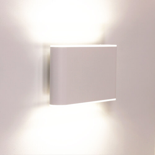 WASH 2x6W OUTDOOR WALL LIGHT WHITE
