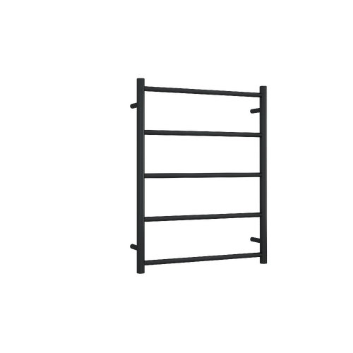 Thermorail Non-Heated Straight/Round Ladder 630x800x122mm 5 Bars - Matt Black