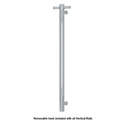 Thermorail Straight/Round Non-Heated Vertical Bar 900x142x100mm With Optional Hook