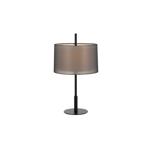 VALE TABLE LAMP 25wE27max H:580 D:310 BLACK/BLACK&WHITE