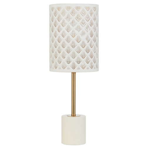 VALTOR TABLE LAMP 25wE27max D:180 H:490 INLINE SWT WHITE/ ANT GOLD