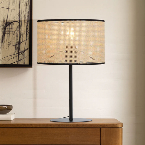 VELICE TABLE LAMP 25wE27max D250 H370 INLINE switch BLACK / NATURAL