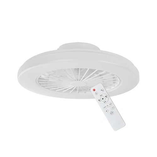 Ceiling Fan w/LED Light RND Wh Opal Diff 40W Tri Dimm OD480mm 4300Lm Max Rem. Con.