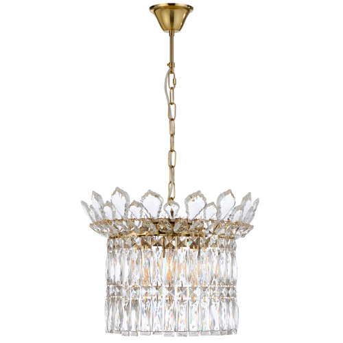 VIRELL 6LT PENDANT 6x25wE14max D:400 H:300 CHAIN.2M GOLD / CRYSTAL