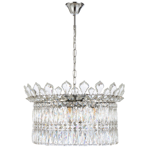 VIRELL 9LT PENDANT 9x25wE14max D:560 H:300 CHAIN.2M CHROME / CRYSTAL