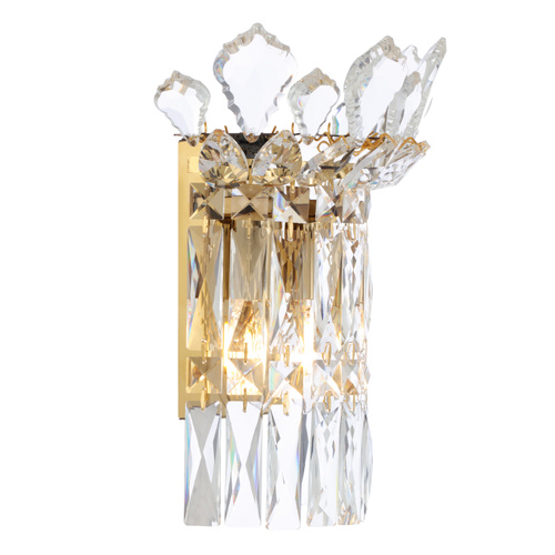 VIRELL WALL BRACKET 2x25wE14max L:260 P:170 H:300 GOLD / CRYSTAL