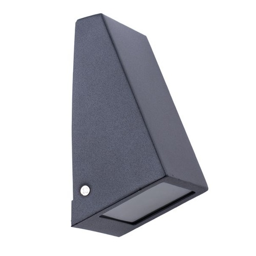 WALL S/M GU10 WEDGE Blk IP44