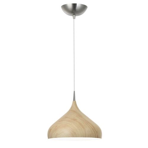 PENDANT ES Oak Wood DOME OD420mm