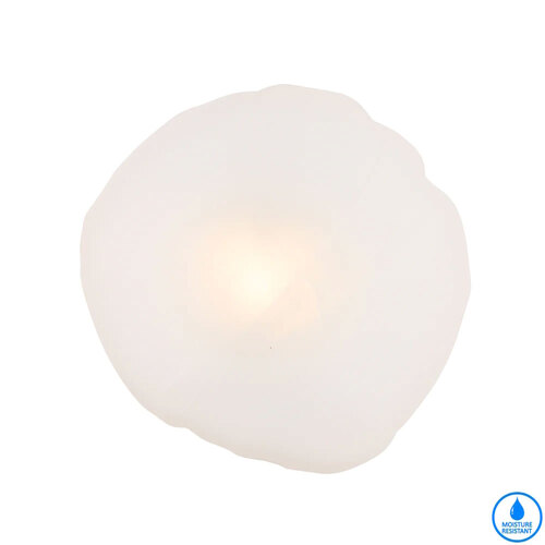 ZECCA WALL LIGHT 6wG9max GLASS D200 H200 IP44 BLACK / FROST GLASS